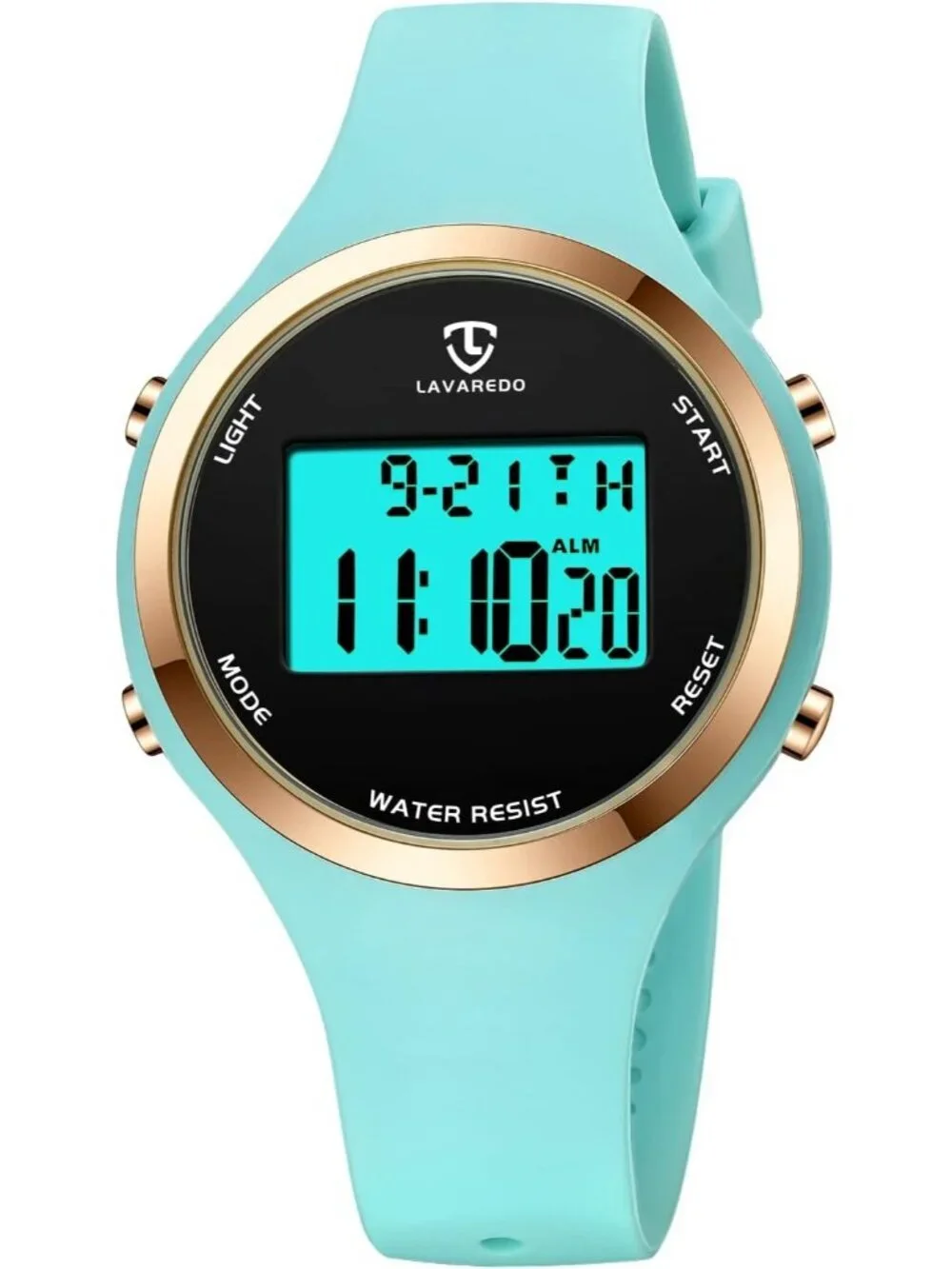 Women's Green Quartz Chronograph Waterproof Outdoor Sport Digital Classic Watch